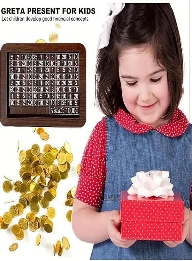 LIVELLO Wooden Piggy Bank for Kids and Adults | Handcrafted Coin Savings Box with Carved Design | Mini Wooden Money Bank for Coins and Cash | Smart Money Saver, Donation Box & More (Size 7x5x3 Inch) - Image 5